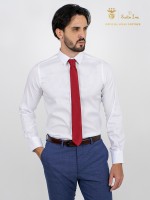Camisa clássica lisa slim fit elástica Camisa clássica lisa slim fit elástica