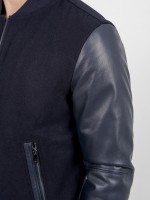 Combined bomber jacket recycled fabric Combined bomber jacket recycled fabric