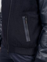 Combined bomber jacket recycled fabric Combined bomber jacket recycled fabric