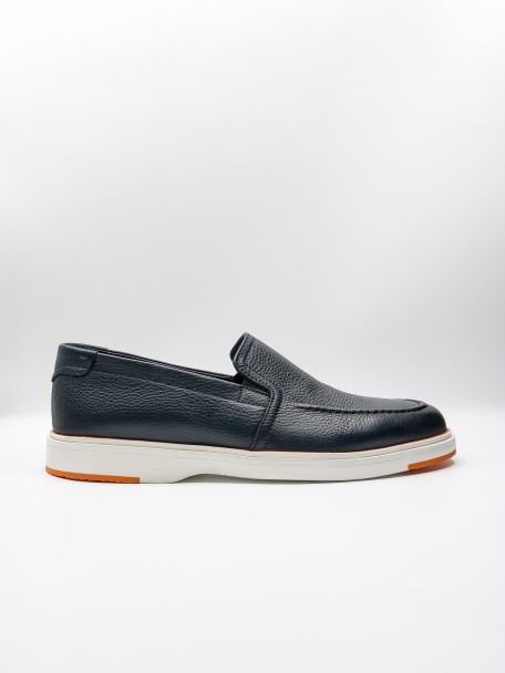 Mocassin casual em pele