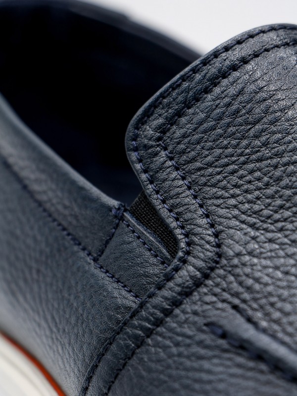 Mocassin casual em pele Mocassin casual em pele