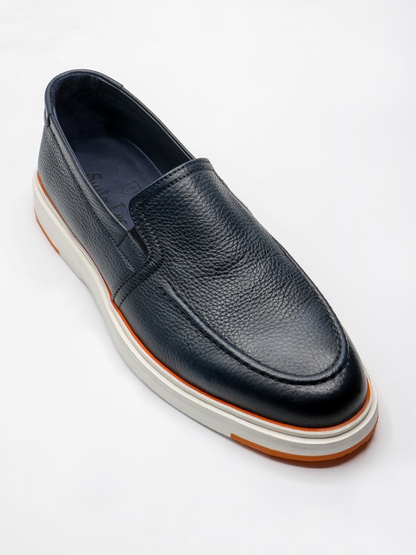 Mocassin casual em pele Mocassin casual em pele