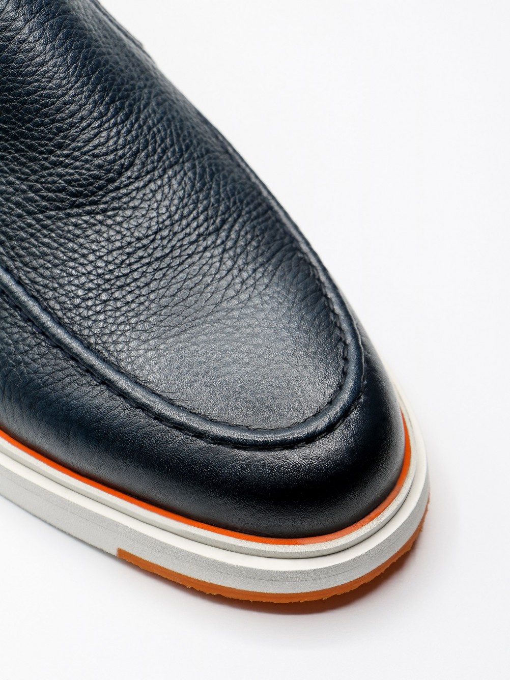 Mocassin casual em pele