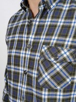 Camisa padrão xadrez com bolso Camisa padrão xadrez com bolso