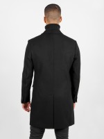 Sobretudo slim fit lapela clássica Sobretudo slim fit lapela clássica