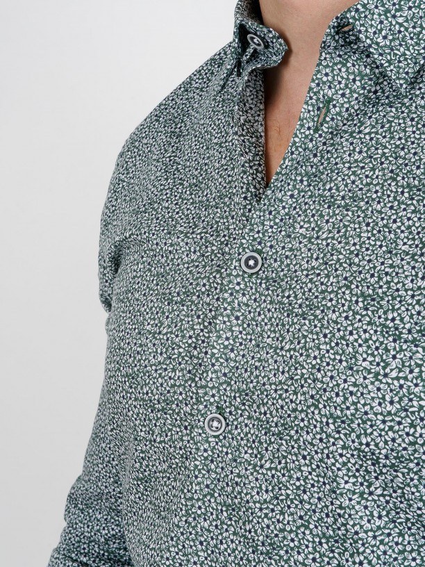Liberty pattern cotton shirt