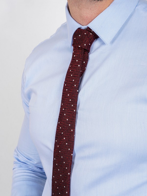 Slim fit micro pattern classic shirt Slim fit micro pattern classic shirt