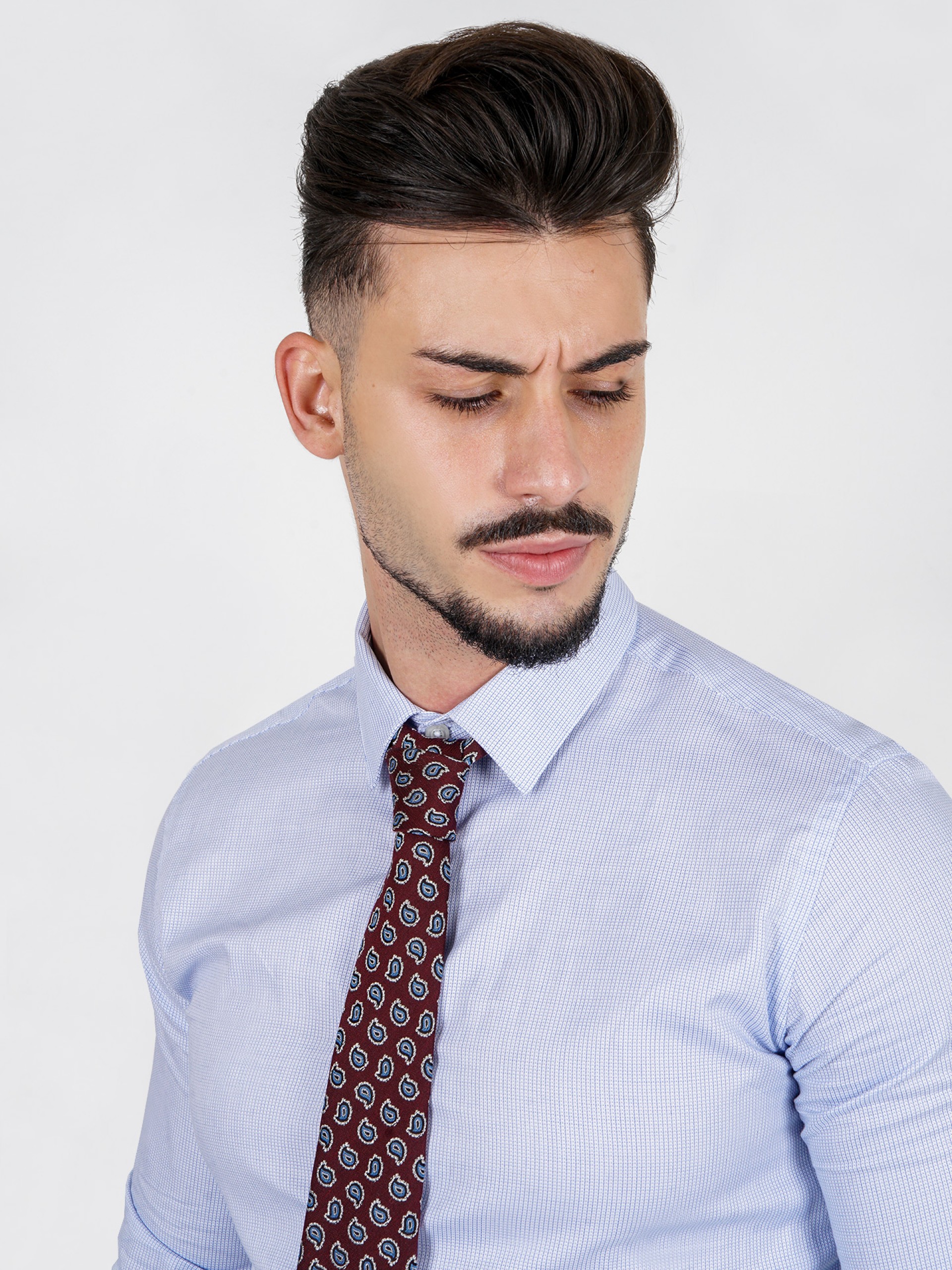 Camisa clásica con estampado slim fit