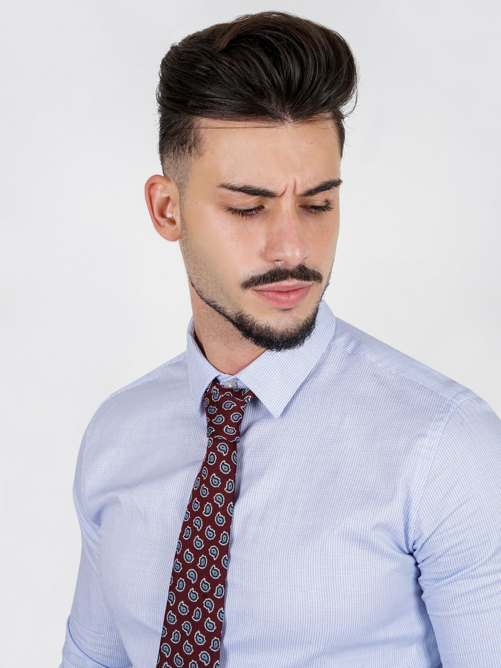 Camisa clásica con estampado slim fit