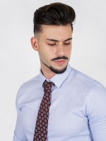 Camisa clásica con estampado slim fit Camisa clásica con estampado slim fit