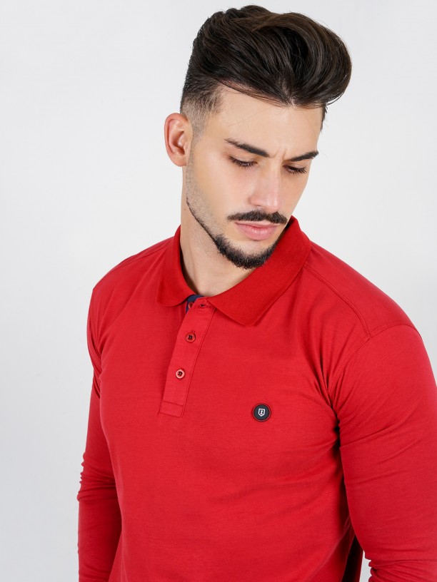 100% cotton long sleeve polo 100% cotton long sleeve polo
