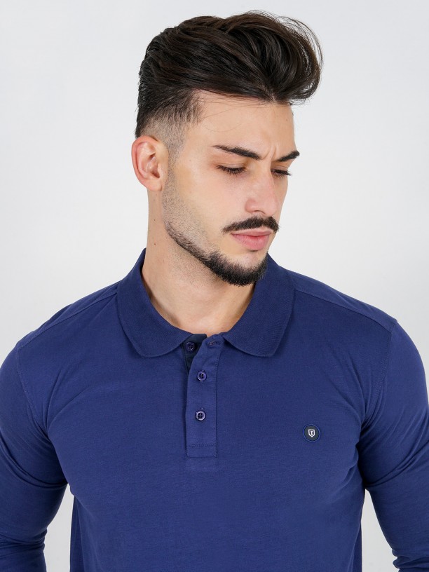 100% cotton long sleeve polo 100% cotton long sleeve polo