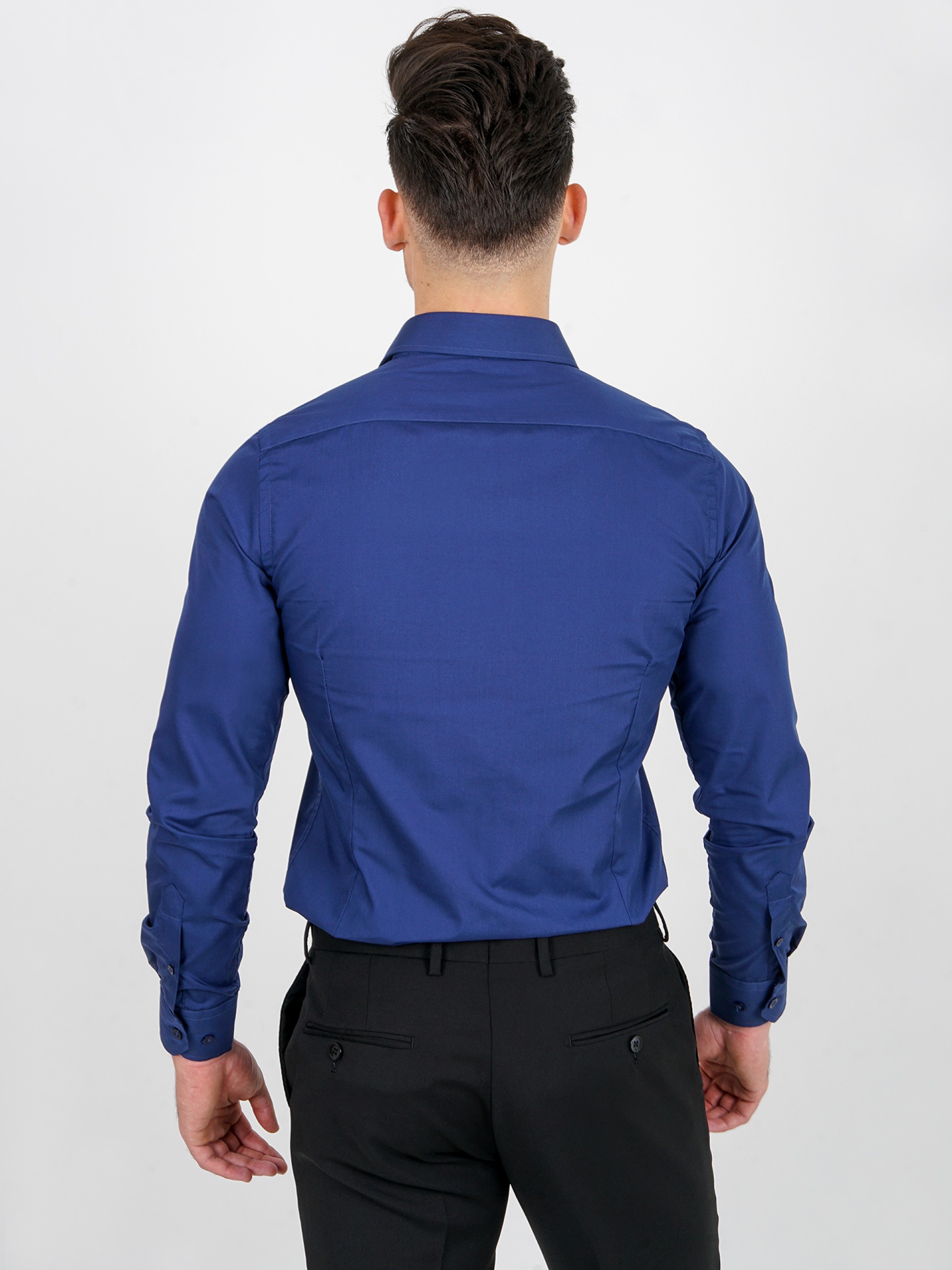 Camisa clásica lisa slim fit