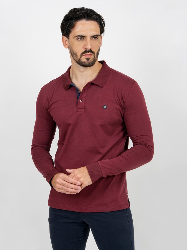 100% cotton long sleeve polo 100% cotton long sleeve polo