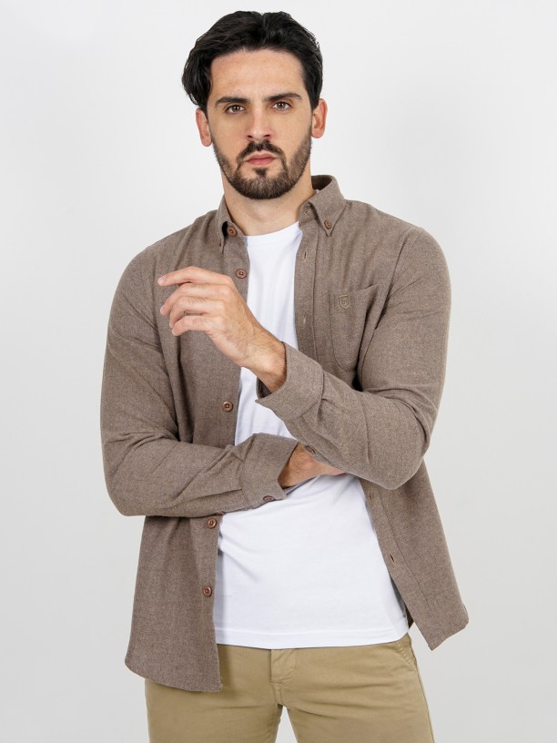 Camisa micro bombazina oversize