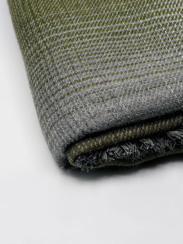 Cachecol lã com padrão