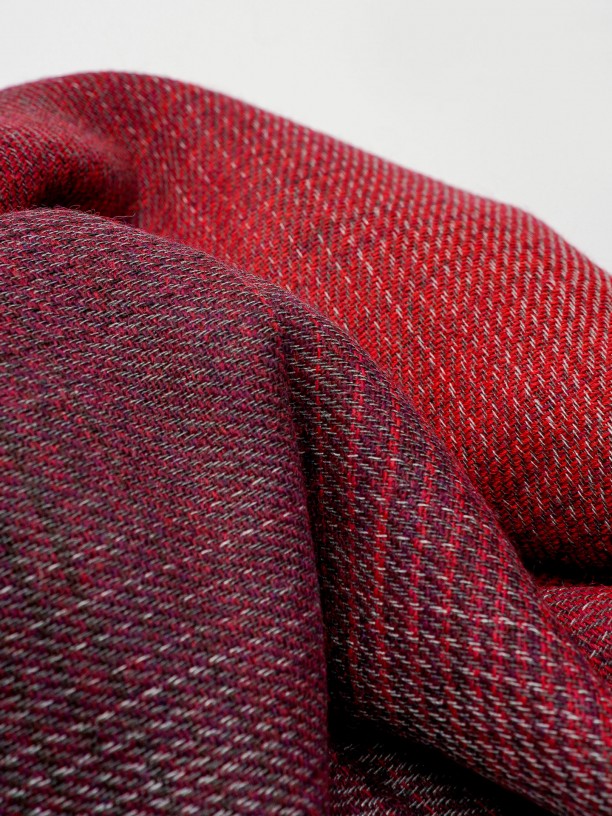 Wool pattern scarf