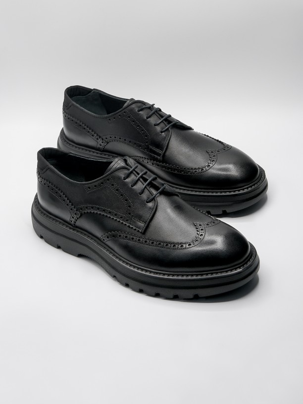 Leather elegant shoes ultra lightweight sole