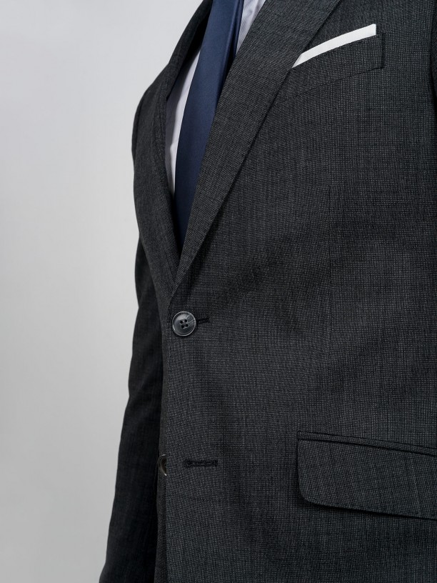 Slim fit wool suit