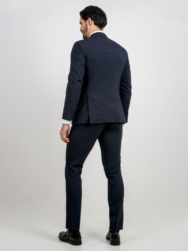 Fato slim fit de lã Fato slim fit de lã