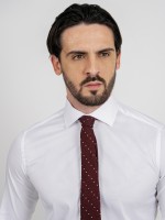 Camisa clássica lisa regular fit elástica Camisa clássica lisa regular fit elástica