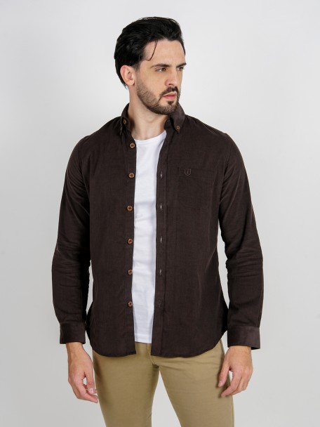Camisa micro bombazina oversize