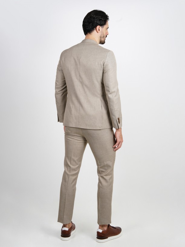 Fato liso slim fit recycled fabric