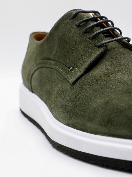 Sapato casual de pele croute Sapato casual de pele croute