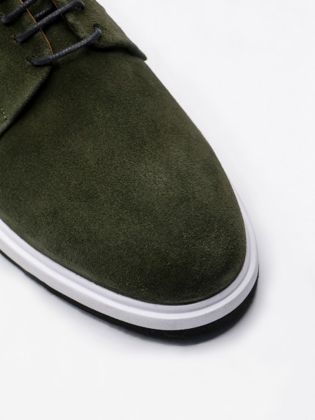 Sapato casual de pele croute Sapato casual de pele croute
