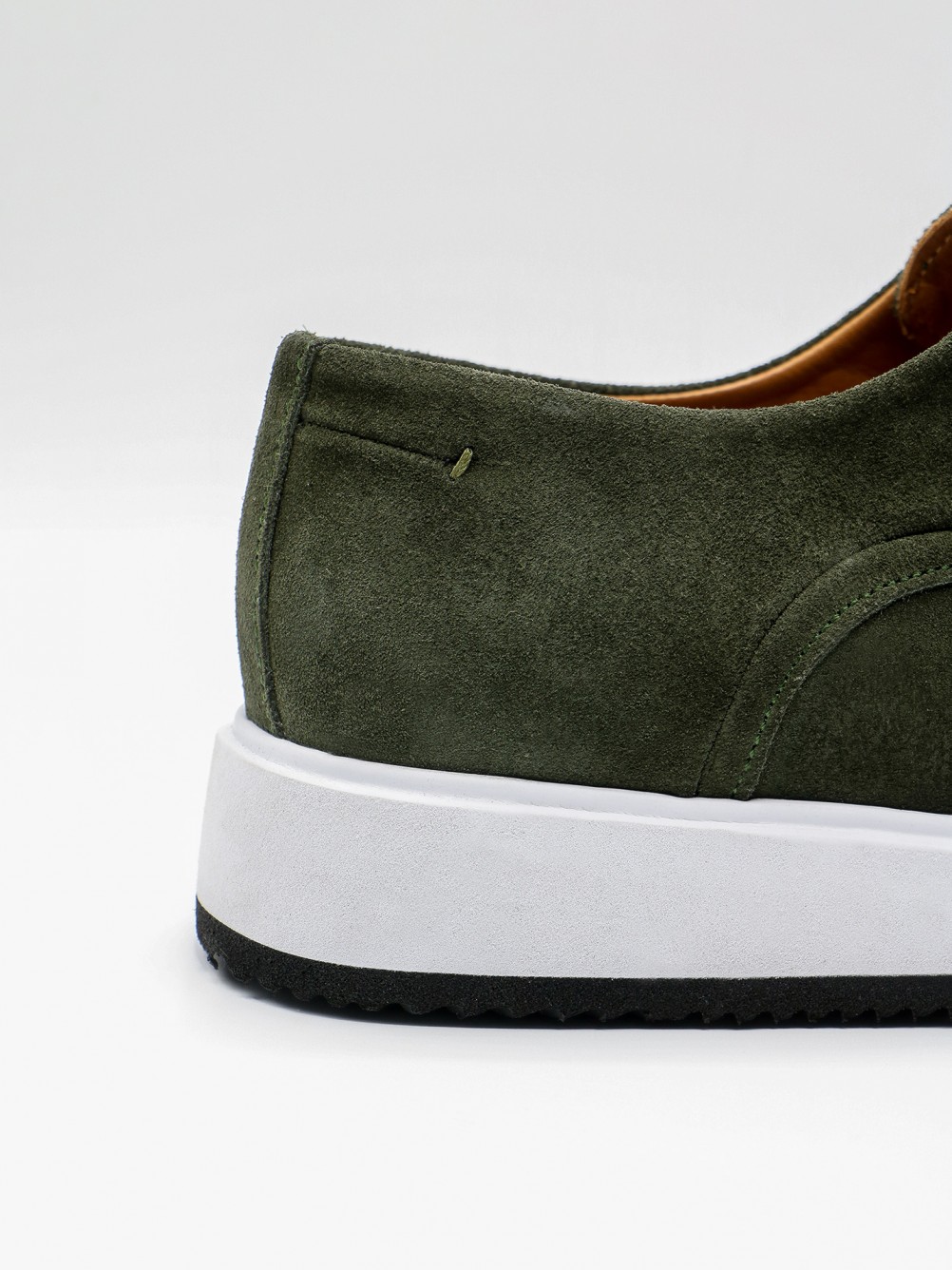 Sapato casual de pele croute