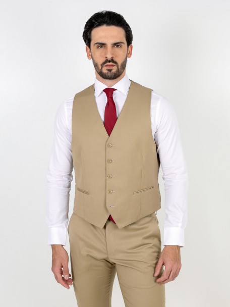 Colete cl�ssico liso slim fit