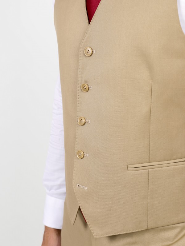 Chaleco clásico liso slim fit Chaleco clásico liso slim fit