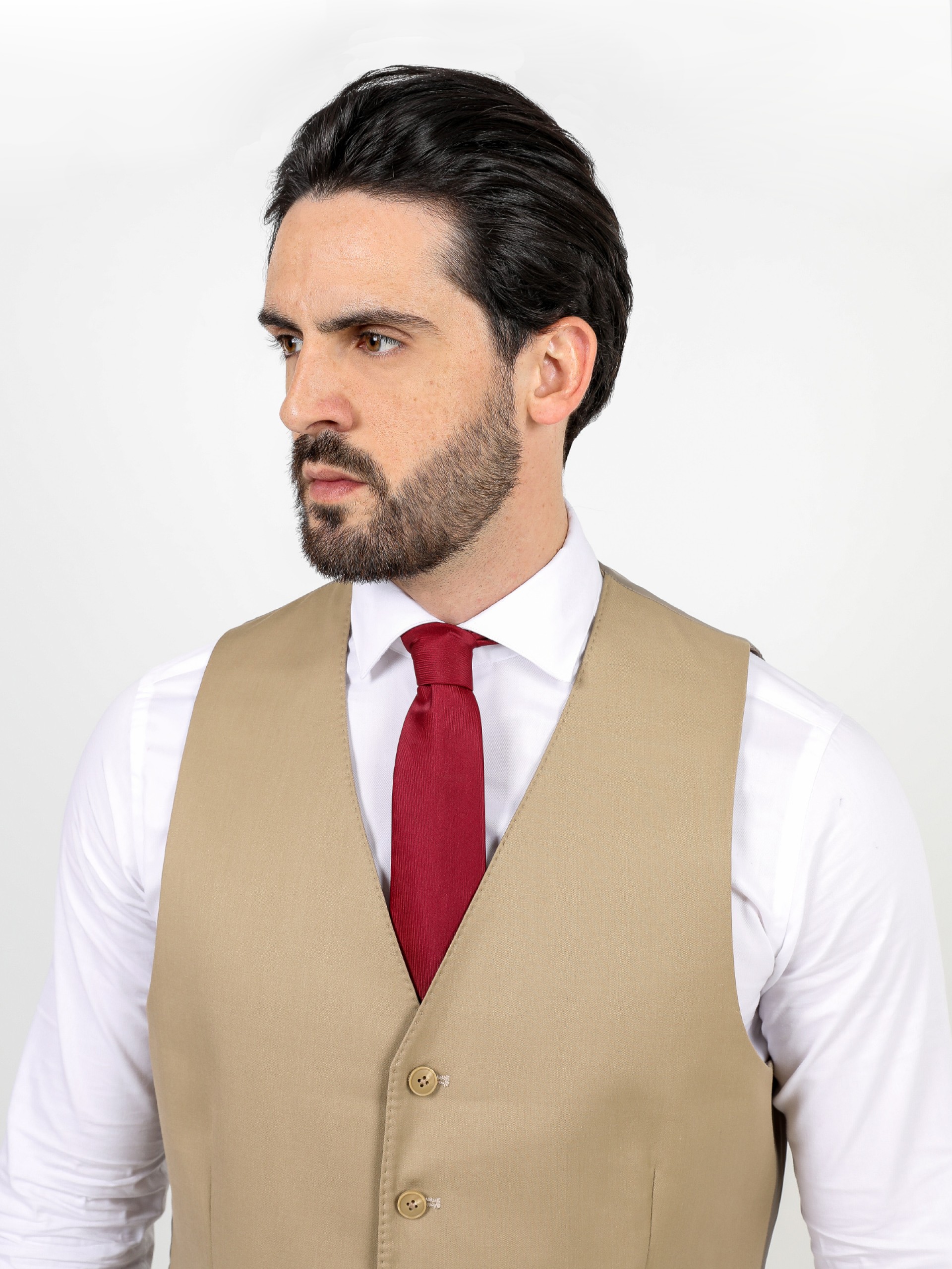 Colete clássico liso slim fit