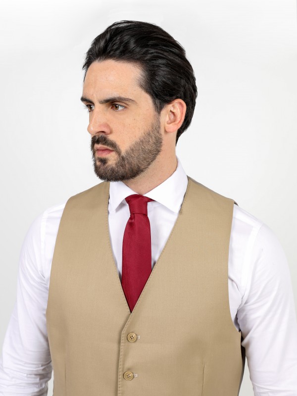 Chaleco clásico liso slim fit Chaleco clásico liso slim fit