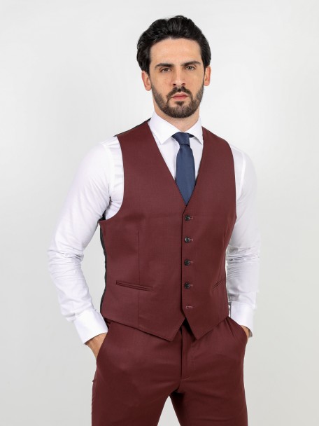 Colete cl�ssico liso slim fit