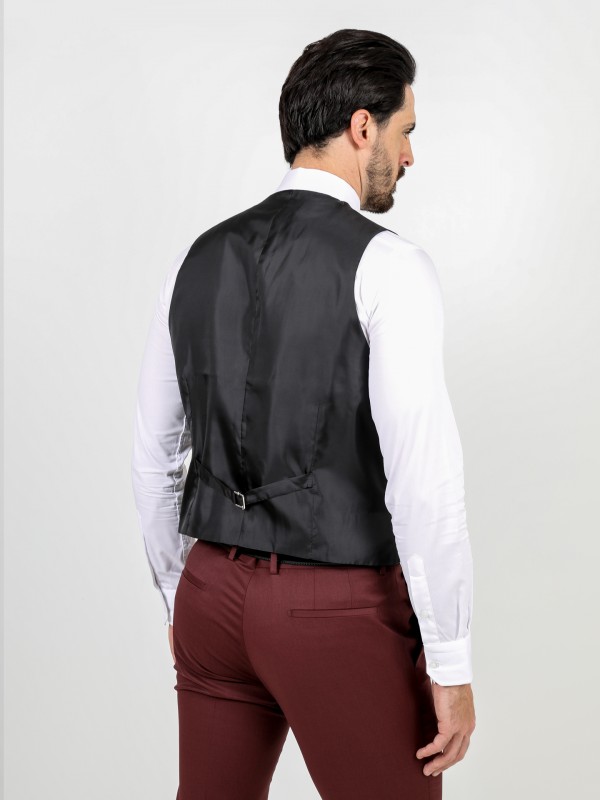Chaleco clásico liso slim fit Chaleco clásico liso slim fit