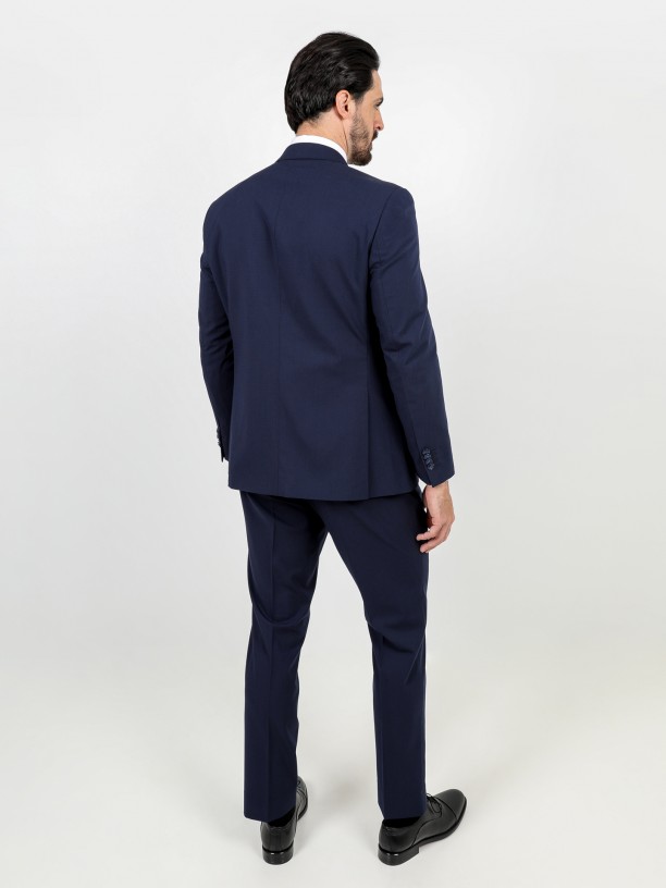 Regular fit micro pattern suit