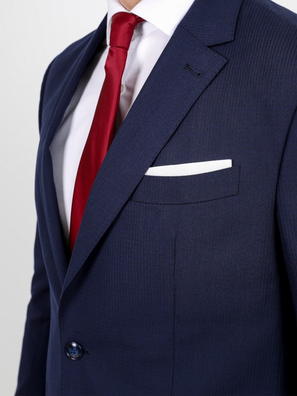 Regular fit micro pattern suit