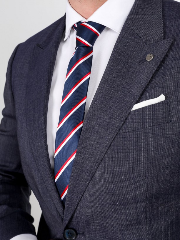 Slim fit wool plain suit