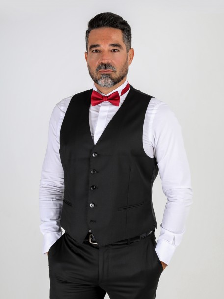 Colete cl�ssico liso slim fit