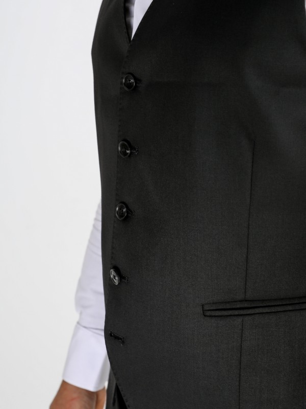 Chaleco clásico liso slim fit Chaleco clásico liso slim fit