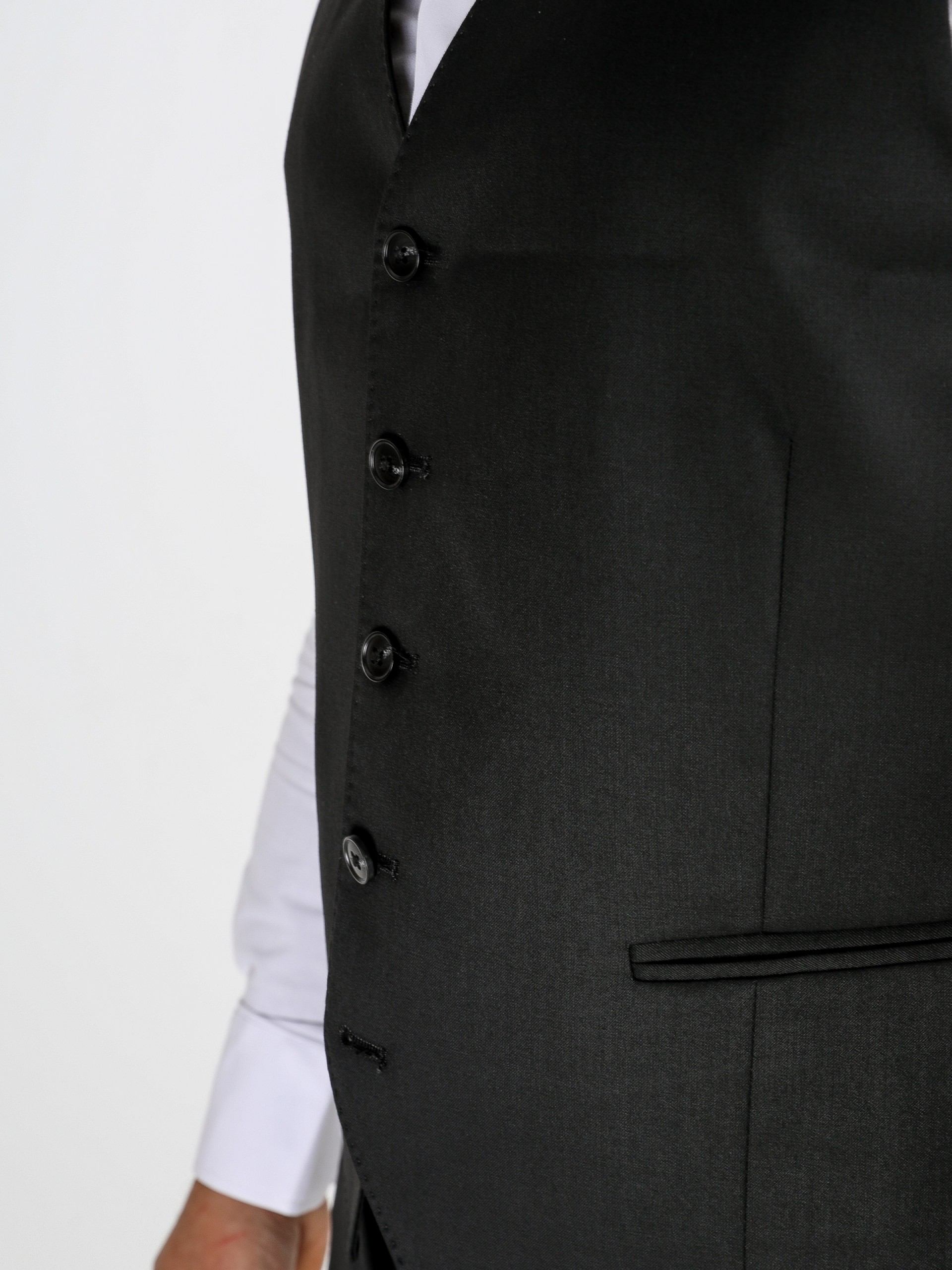 Colete clássico liso slim fit