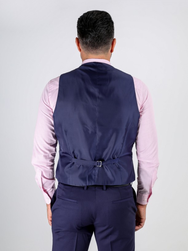 Slim fit plain classic waistcoat