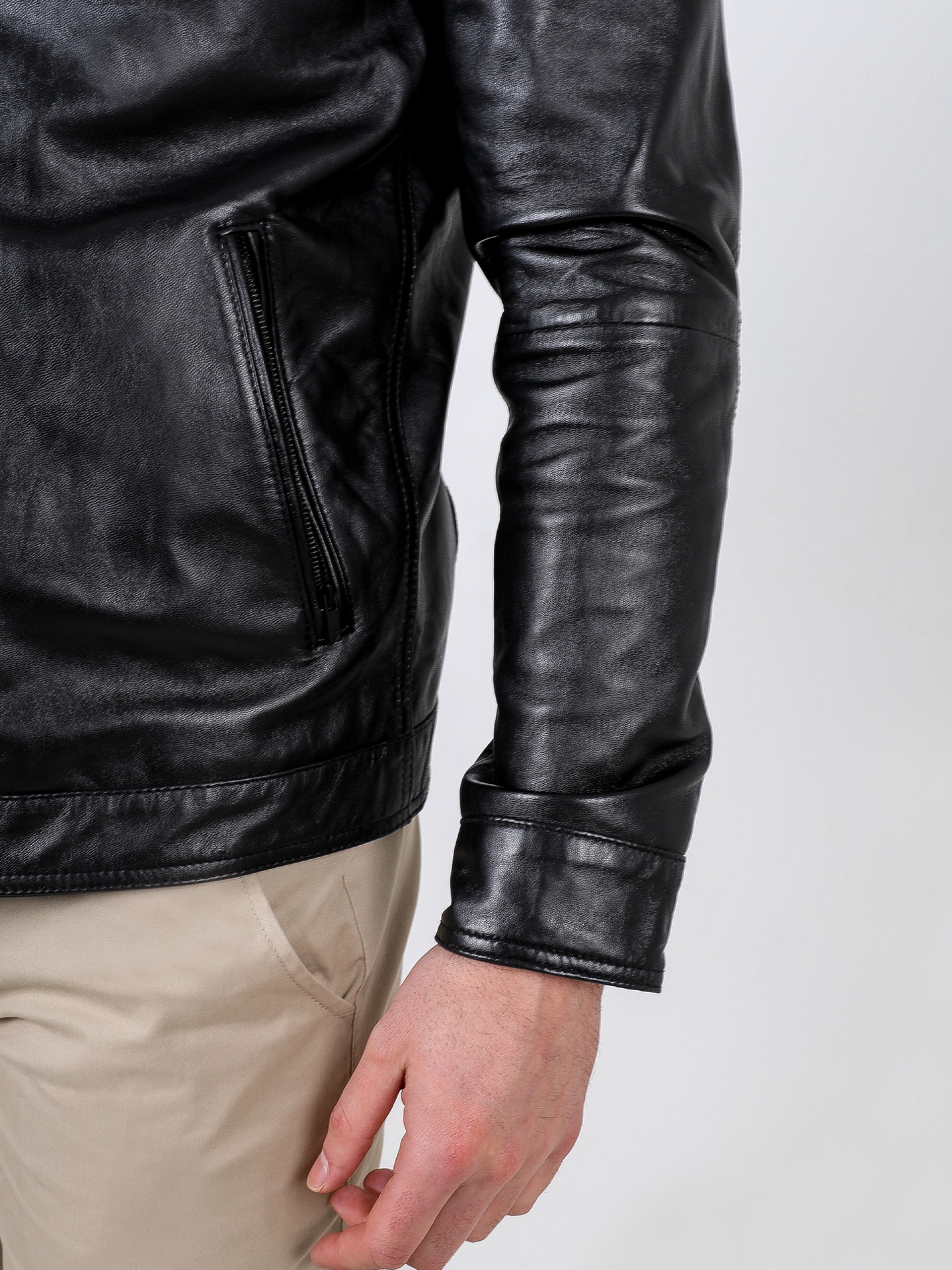 Chaqueta de piel auténtica