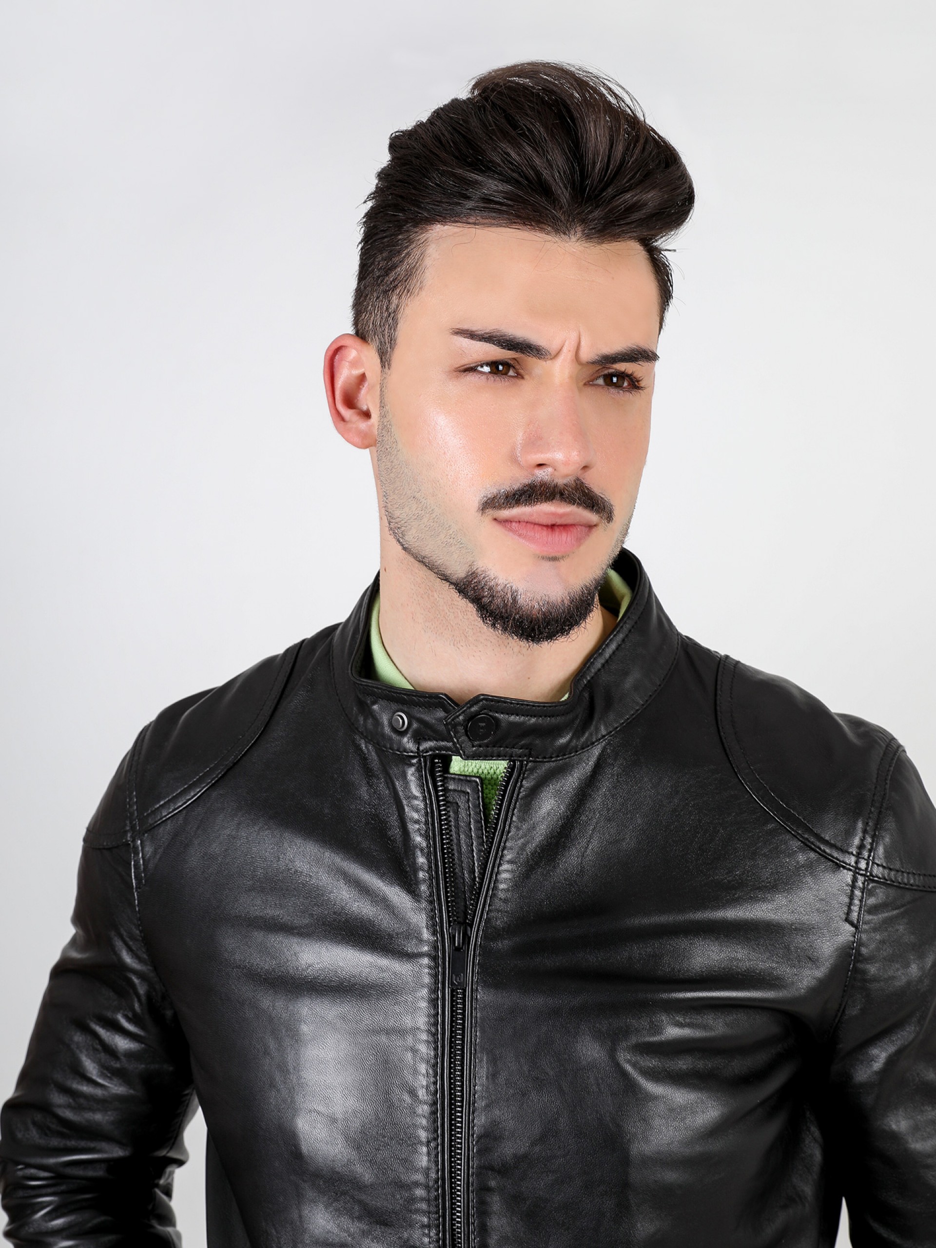 Chaqueta de piel auténtica