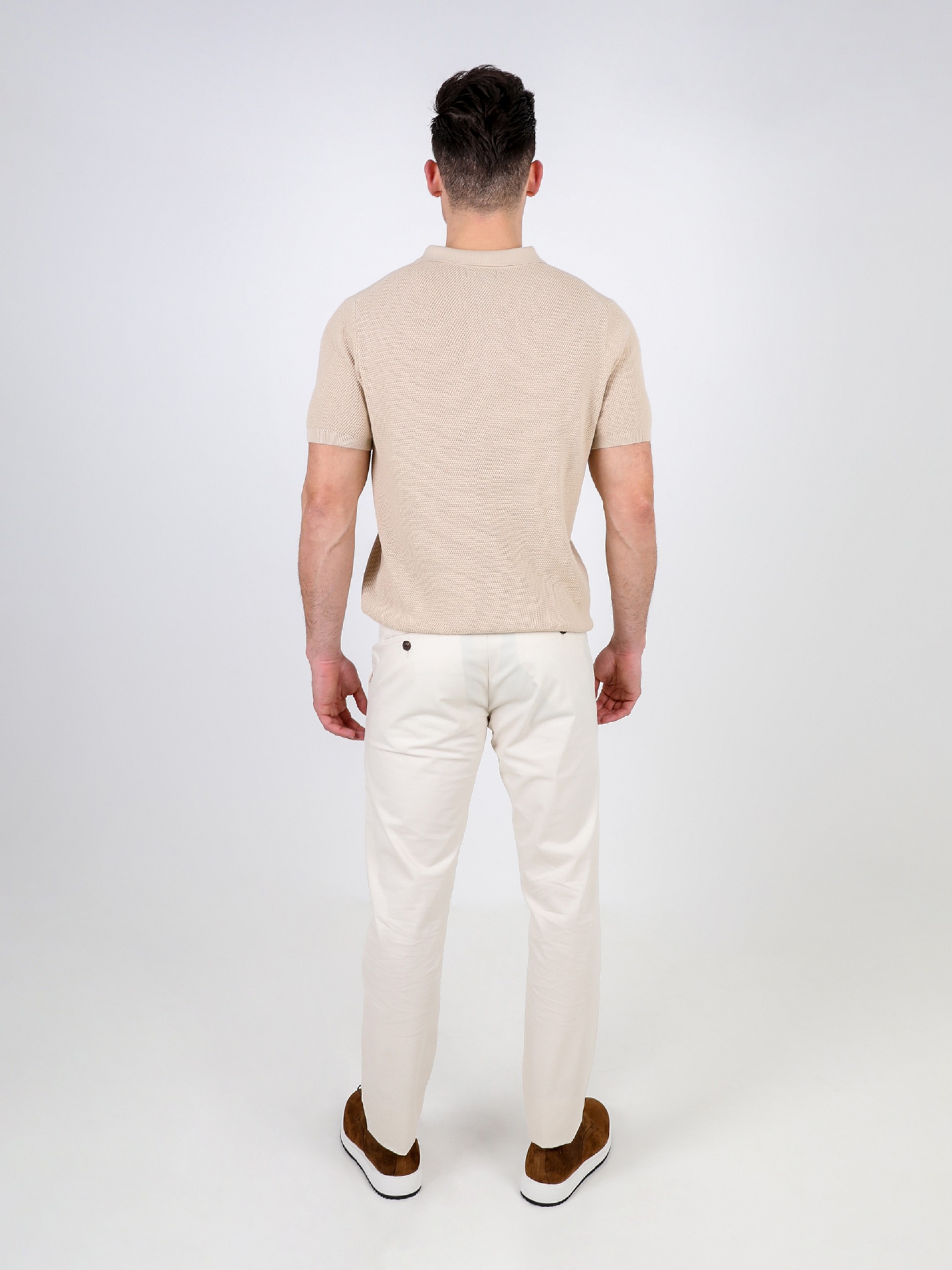 Pantalones chino slim fit algodón elástico