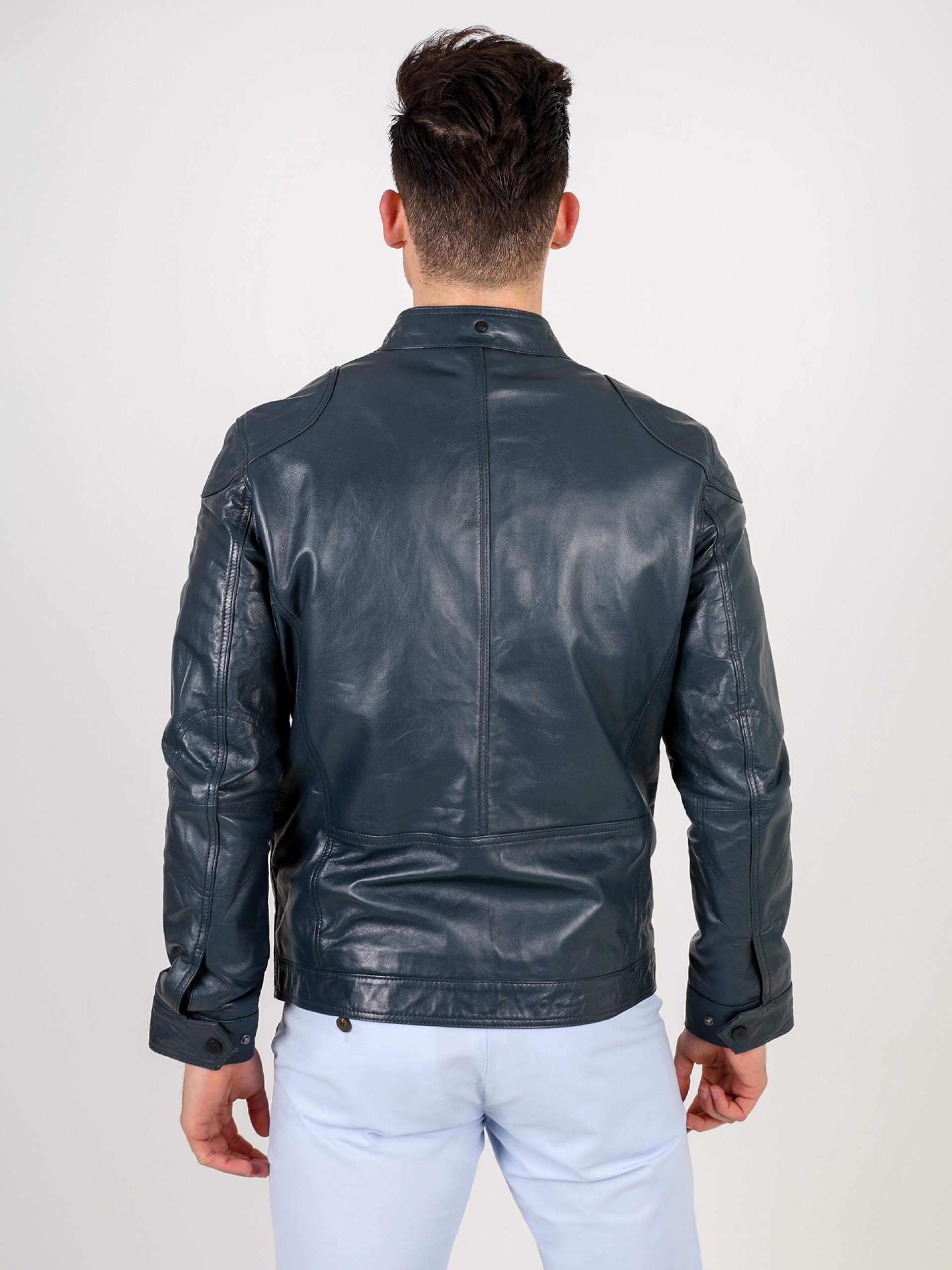 Chaqueta de piel auténtica