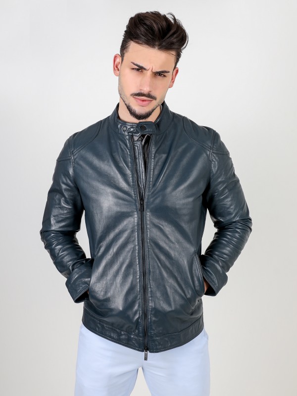 Chaqueta de piel auténtica Chaqueta de piel auténtica