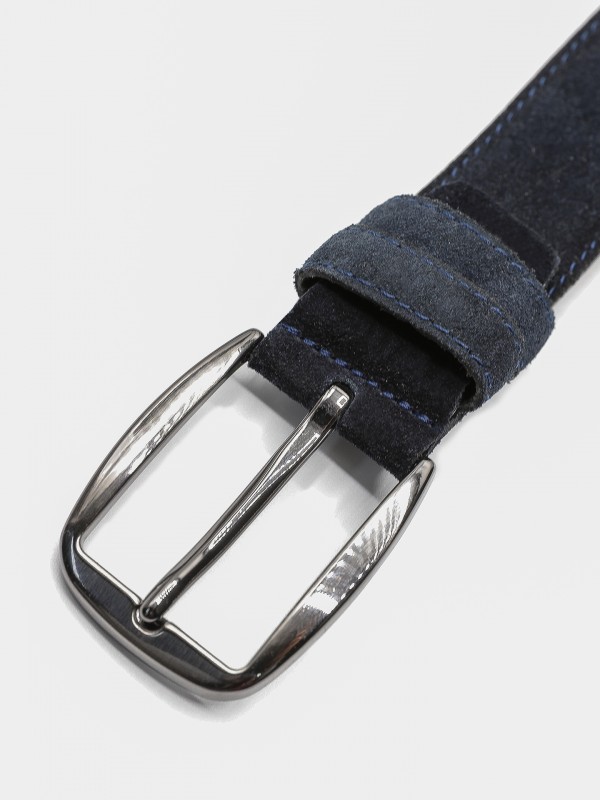 Suede leather casual belt