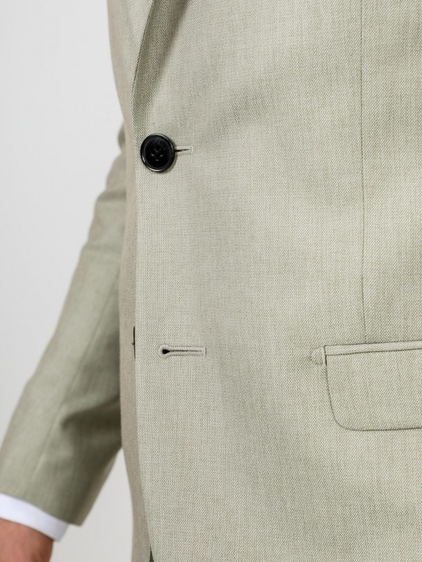 Fato liso slim fit recycled fabric